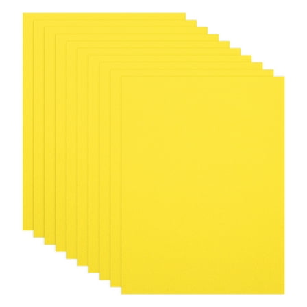 Uxcell 10Pcs Yellow EVA Foam Sheets, 15.7 x 11.8 Inches 1mm Thick Foam Sheets for Crafts