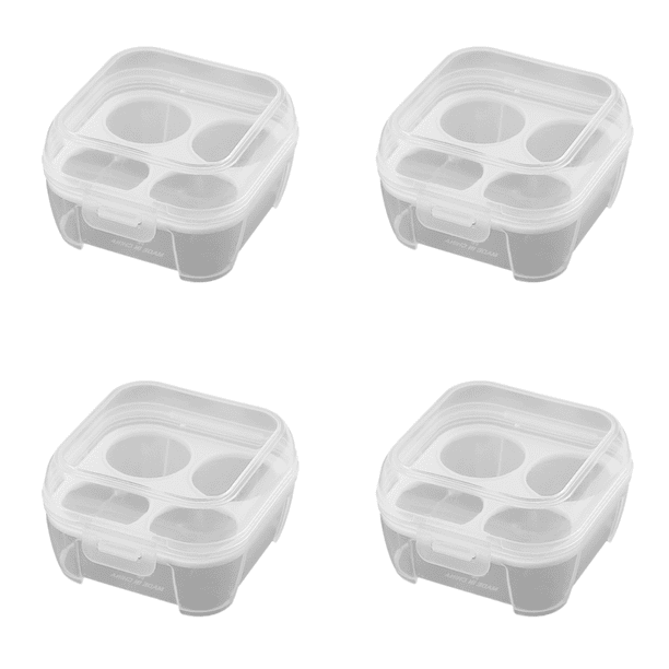 Caja para huevos, soporte a prueba de golpes, contenedor de cocina, equipo de Camping (4 rejillas)
