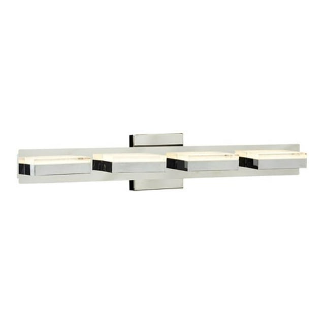 PLC Lighting 91147PC Sigma 1-Four Step Vanity Wall Sconce, Polished Chrome