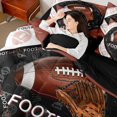 thumbnail image 4 of jejeloiu American Rugby Theme 7-Piece Twin Bedding Sets,Football Sport Game Bedding Comforter Set For Ball Gamer Reversible, 4 of 8