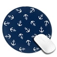 thumbnail image 2 of Disketp Nautical Themed Simple Anchors Small Mouse Pad 7.9x7.9 Inches,Washable Round Mousepad For Office Laptop Computer,Non-Slip Rubber Base Mouse Pads For Wireless Mouse, 2 of 9