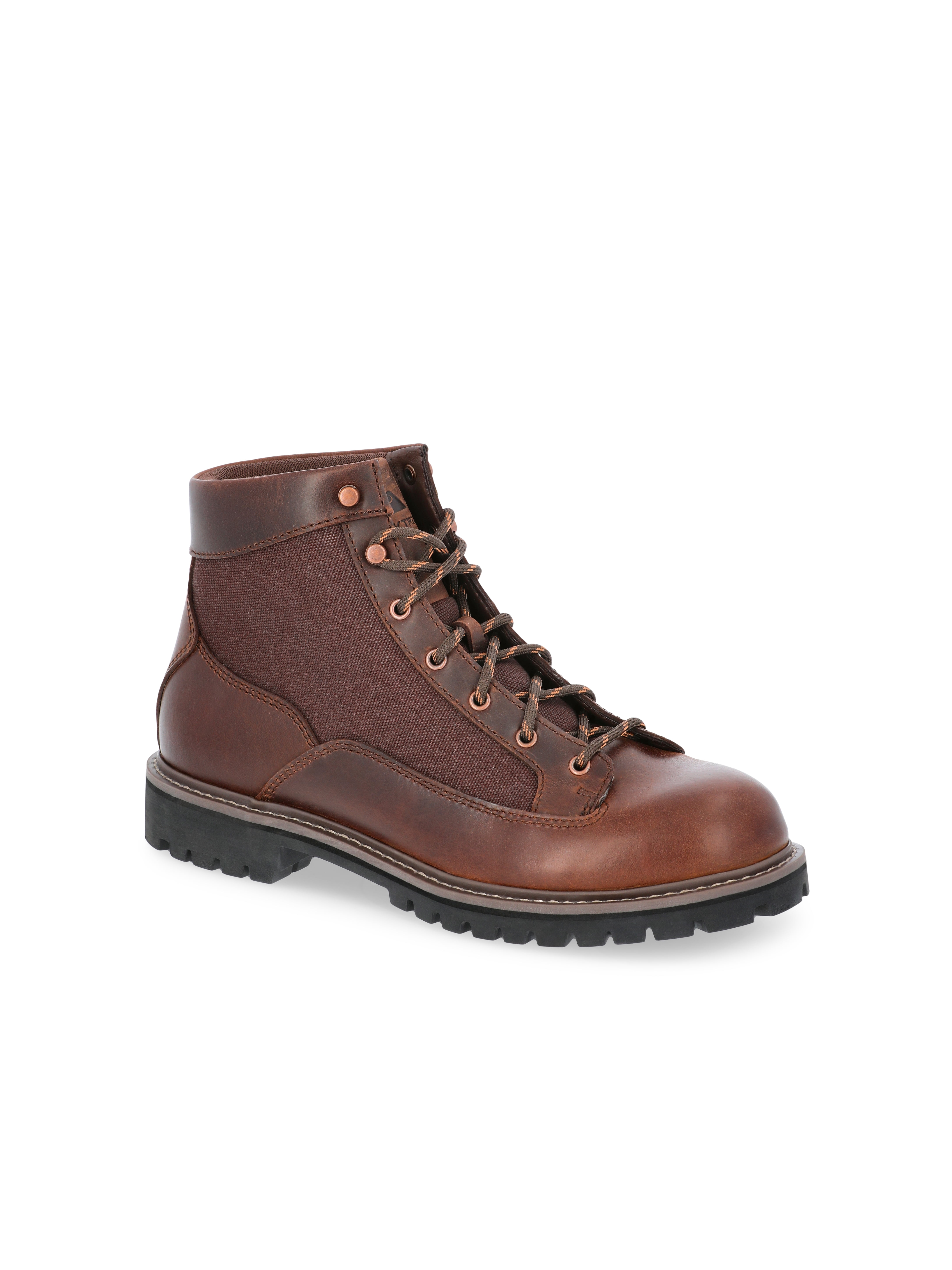 Bruno Marc Men\'s Lace-Up Ankle Boots in Cognac Tan Bruno Marc Men main image 3