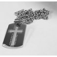 thumbnail image 3 of SERENITY PRAYER AROUND CROSS SOLID THICK STAINLESS STEEL RELIGION NECKLACE, 3 of 6