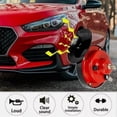 thumbnail image 4 of 300DB Super Loud Train Horns For Truck, 2pcs 12V Car Horn Kits, Loud Dual-Tone Waterproof Electric Air Horns, Automotive Accessories Universal for Cars Pickup Trucks Motorcycle Bike Boat-Red, 4 of 7