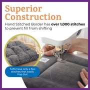Pet Dreams Dog Crate Pad - Washable Kennel Mat, Crate Pads for Dog Cages, Non-Toxic, Flat Indoor Cat Bed, Fits iCrate 18, 24, 30, 36, 42, 48 Inches Grey, X Small, 18