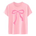 thumbnail image 4 of YDLCAFD Custom T Shirts Front and Back Women's Stylish Printed Crew Neck T Shirt, 4 of 4