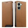 thumbnail image 1 of Funda Tipo Cartera de Cuero Sintético para XIAOMI POCO x7Pro Bloqueo RFID, con Ranuras para Tarjetas y Bolsillo para Efectivo, Cierre Magnético Fuerte Marrón, 1 of 4