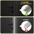 thumbnail image 3 of Weather Stripping Door Seal Strip Soundproof Q Foam Tape, Exterior Door Insulation Strip for Large Gap, Easy to Install (Grey, 8FT), 3 of 4
