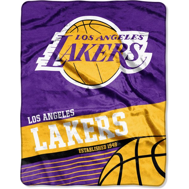 NBA Los Angeles Lakers Silk Touch 55" x 70" Fastbreak Throw Blanket, 1