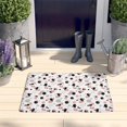 thumbnail image 2 of White Cow Dot Pattern Flannel Non Slip Door Rugs,Washable Door Mats Indoor,Decorative Door Mats,Dirt-Resistant and Absorbent Doormat for Entrance,Bedroom,Kitchen,Bathroom,23.5x16in(60x40cm), 2 of 5