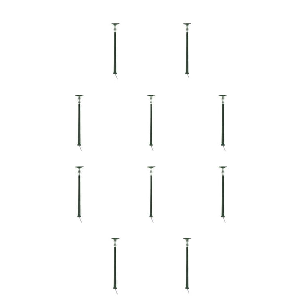 Yuarrent Modelo de lámpara de ferrocarril Diseño de micropaisaje LED Farola de metal Jardín Escalera en miniatura Farolas Verde (Luz cálida) Verde (Luz Cálida) 10piezas