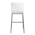 thumbnail image 6 of Set of Two White Faux Leather and Steel Counter Stools, 6 of 10