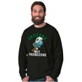 thumbnail image 4 of Smurfs Endzone not Friendzone Funny Men's Long Sleeve Tee T Shirt Brisco Brands M, 4 of 6