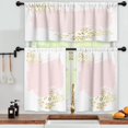 thumbnail image 3 of LALILO Kitchen Curtains and Valances Set of 3 36" Brush Pink Window Treatment Tiers for Window Decor, 3 of 5