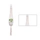 thumbnail image 2 of Yuarrent Cestas colgantes 100 hechas a mano, soporte para plantas, macramé, colgador de plantas, maceta para colgar en la pared interior, soporte para Jardín y Patio No.19 Yuarrent HA001777-19, 2 of 6