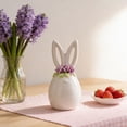 thumbnail image 4 of XJGHHSY Mini Ceramic Rabbit Figurine, Porcelain Easter Bunny Decorations for Home, Tabletop ornament, Tea Ceremony Pet,White, 4 of 4