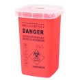 thumbnail image 1 of Coolmee 1l Tattoo Artist Waste Box Portable Large Capacity Tattoo Needles Bin Sharps Container For Tattoo Lovers, 1 of 8