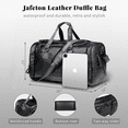 thumbnail image 3 of VONGEM Travel Duffel Bag, 22" Vegan Leather Gym, Carry On, Weekender Overnight Luggage Bag, Lightweight & Large Duffle Water-proof Durable for Men & Women, 3 of 6