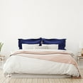thumbnail image 5 of PiccoCasa 2 Pack Satin Pillow Shams with Envelope Closure, Navy Queen(20"x30"), 5 of 6