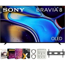 Sony BRAVIA 8 K55XR80 55 inch 4K HDR Smart OLED TV Bundle w/ Premiere Movie Streaming Package & TV Setup Bundle with Wall Mount Surge Adapter HDMI Cable & More (2024)