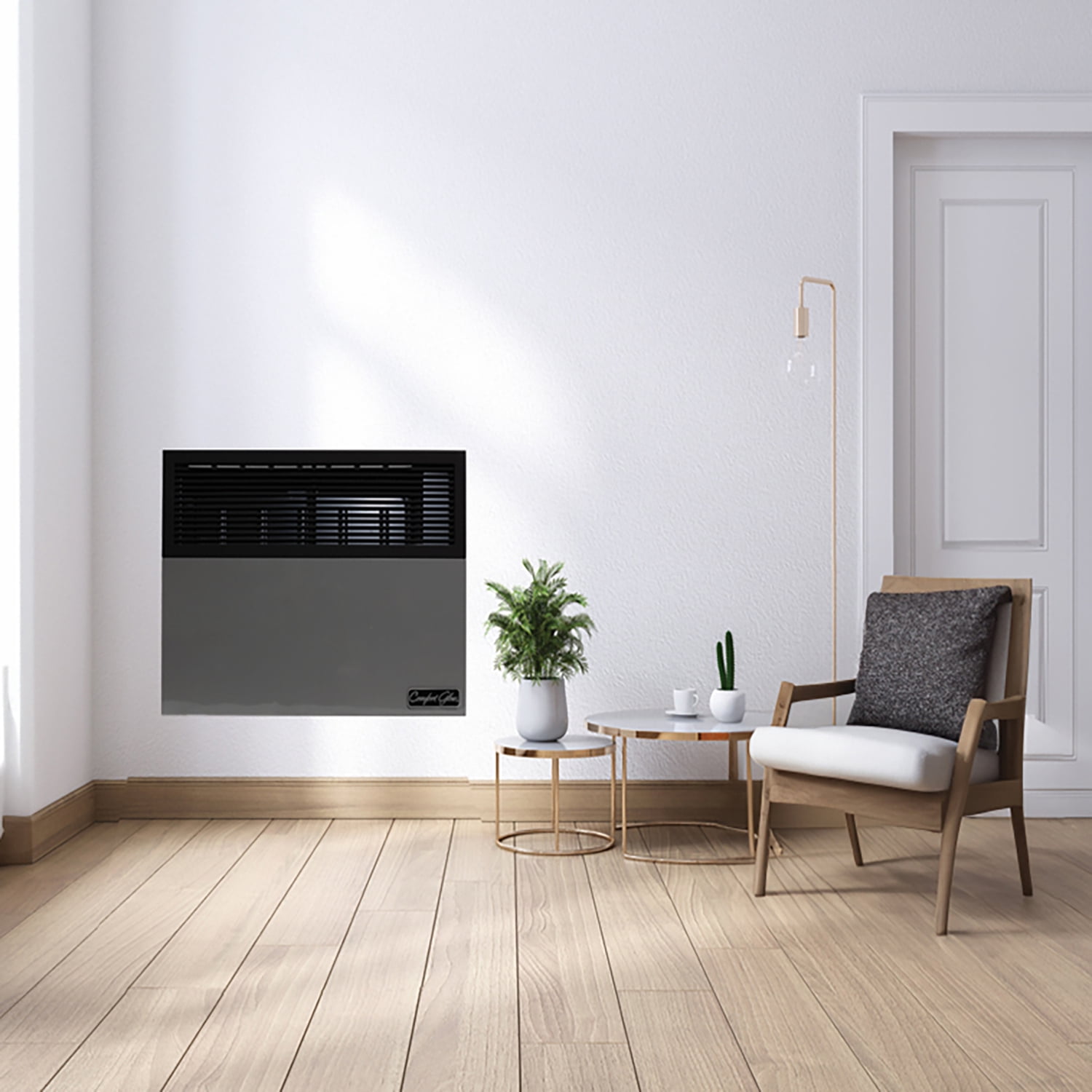Comfort Glow 17,000 BTU Direct-Vent Propane Wall Heater with Vent Kit, Matchless Piezo Ignition with T-Stat Control Knob, 500 Sq. Ft, DVP17
