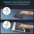 thumbnail image 6 of Keyboard Stand and Wrist Pad, Tilted Riser with Rest, Ergonomic Office Desk Part for Computer Home, 6 of 9