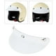 thumbnail image 4 of Casco de moto retro abierto con 3 broches y escudo puntiagudo, protección solar Blanco2, 4 of 8
