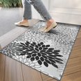 thumbnail image 4 of Black Floral and Petal Pattern Door Rugs,Washable Non Slip Door Mats Indoor,Decorative Door Mats,Entry Mat Indoor for Entrance,Bedroom,Kitchen,Bathroom,17"x30", 4 of 6