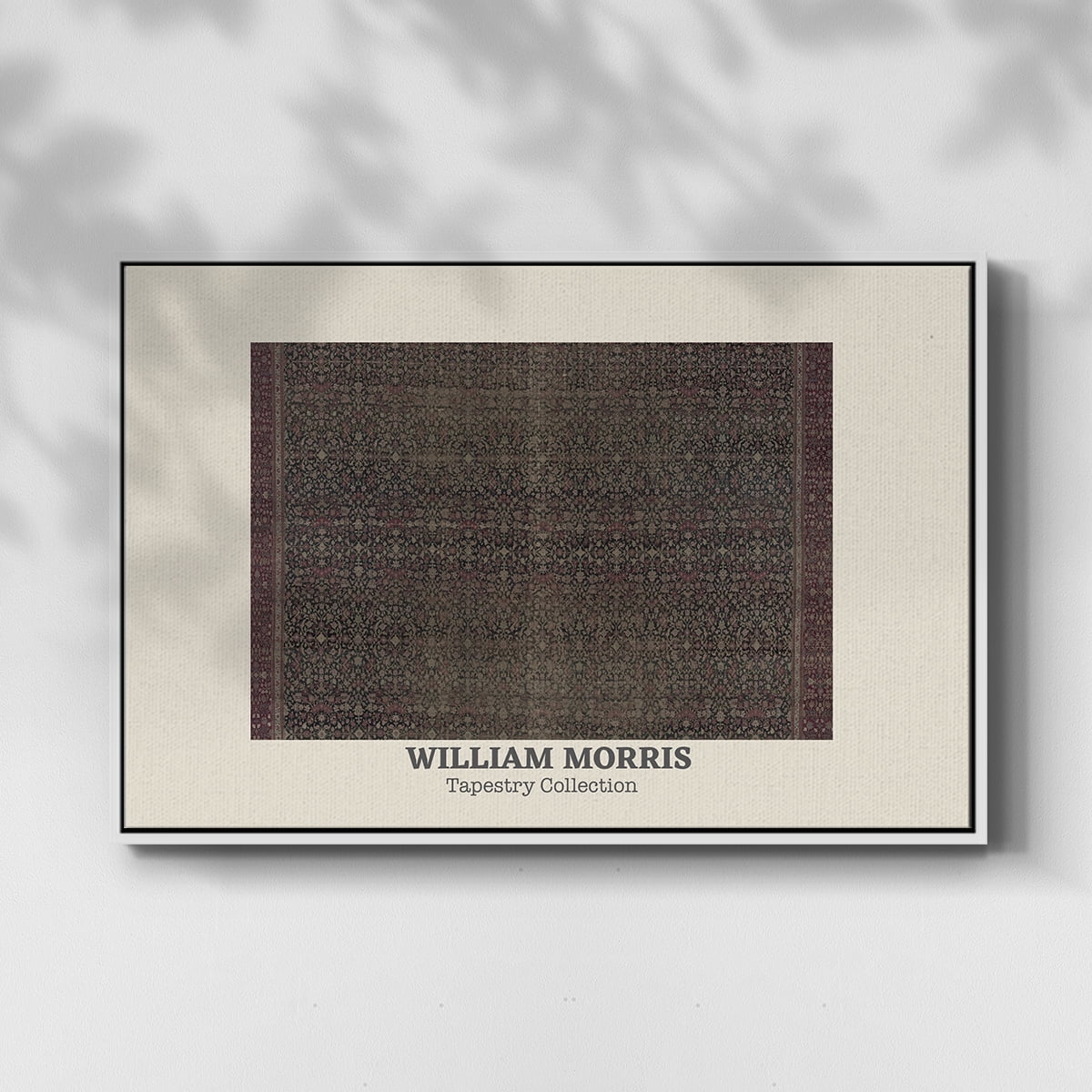 Vintage Abstract Print-L Framed in White Wood Gallery Wrapped Canvas 25 in. x 37 in.