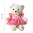 thumbnail image 3 of Vikszoy Plush Toys for Girls, 9.8IN Small Bear Toy Bear Teddy Bear Clothing Doll Wholesale Gift Sweater Bear Children's Gift Christmas Gift Pendant, 3 of 6