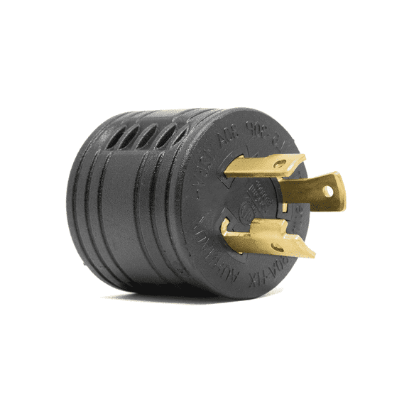 BALoFI 30A 125V RV Generator Adapter L5-30P Male to TT-30R Female Locking Plug Black for Camper Trailer