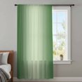 thumbnail image 4 of Green Ombre Sheer Curtains 72 Inches Long, Modern Gradient Abstract Art Light Filering Curtains, Breathable Simi Curtain Privacy Drapes for Living Room Bedroom Lightweight Window Treatment, 4 of 9