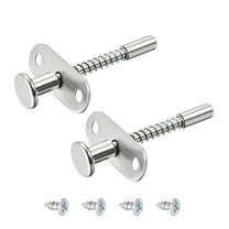 Plunger Latches Spring-loaded Stainless Steel 7mm Head 6mm Spring 70mm Total Length , 2pcs