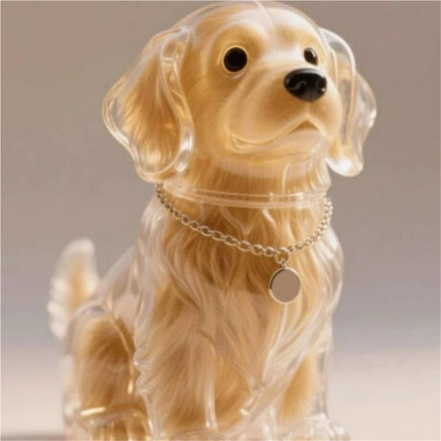 5 Pcs, Capsule Commémorative Transparente Mignonne pour Poils d'Animaux, Pendentif en Fourrure pour Chien, Porte-Clés, Conteneur de Rangement pour Poils de Chiot, Cadeau pour les Amoureux des Animaux