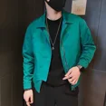 thumbnail image 2 of Chaquetas cargo de color sólido con cremallera en V para hombre, abrigos masculinos elegantes con estética Joker, ropa barata de moda vintage, oferta nueva en oferta Harajuku, 2 of 4
