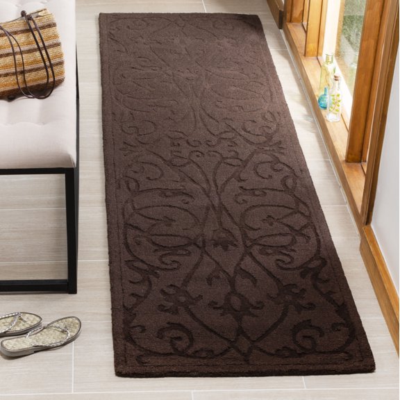 Safavieh Impressions Clarisse Geometric Wool Runner Rug, Brown, 2'3" x 6'
