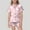 Pink, variant on Easter Children Satin Pajamas Set Cute Bunny Outfit Easter Button up Short Sleeve Pajamas Set Girls Silky Pajamas Size