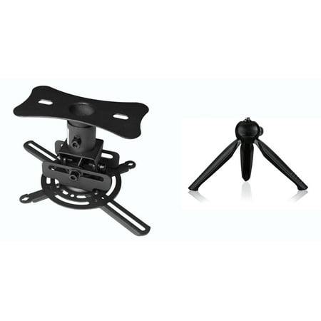 Rca Universal Table And Ceiling Projector Mount Bundle Black