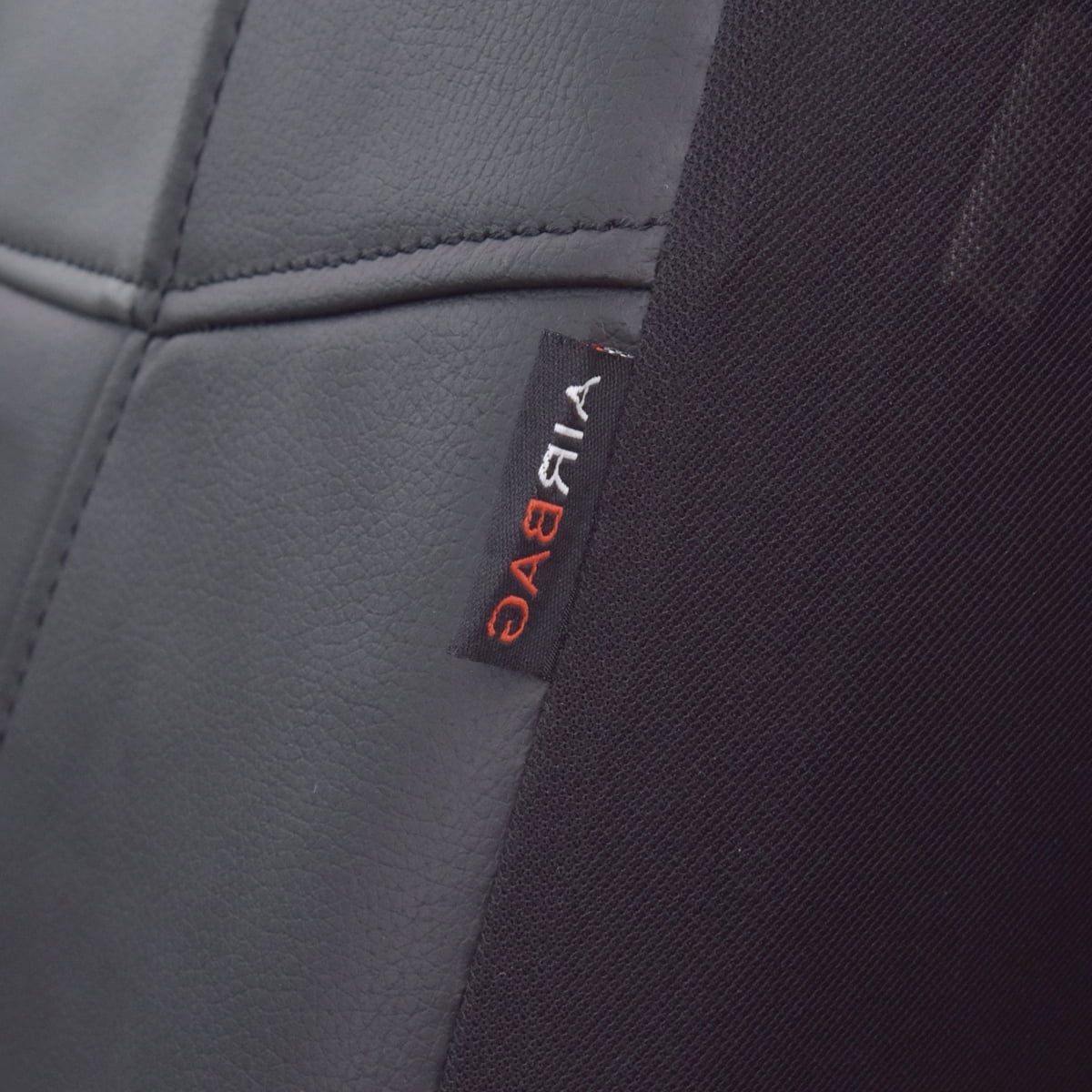 Flying Banner Car Seat Covers Protectors Full Set Synthetic Leather Full Set Black
