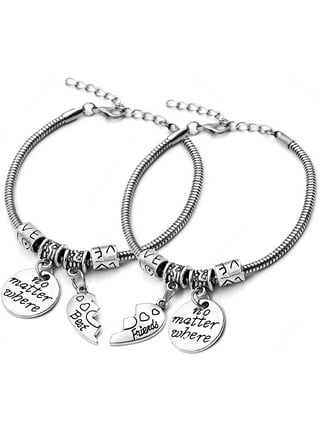 Broken heart friendship bracelet sale