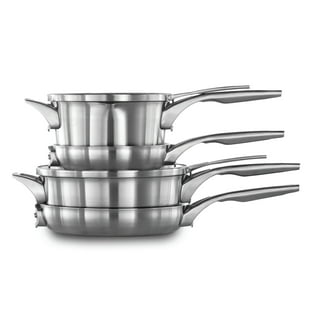 Calphalon Premier Stackable 10-Piece Stainless Steel Cookware Set