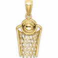thumbnail image 4 of 10K Yellow Gold Polished Basketball And Net Charm (22.8 X 11.7) Made In United States 10d1462, 4 of 5