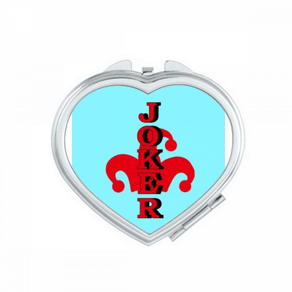 Multicolour Playing Card Joker Mirror Travel Magnification Portable Handheld Pocket Makeup