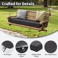 thumbnail image 7 of Kimunuk Outdoor Bench Cushion 48" x 18" x 3.5" Memory Foam Bench Cushion Waterproof Porch Swing Pad for Patio Furniture with Strap, Grey, 7 of 7