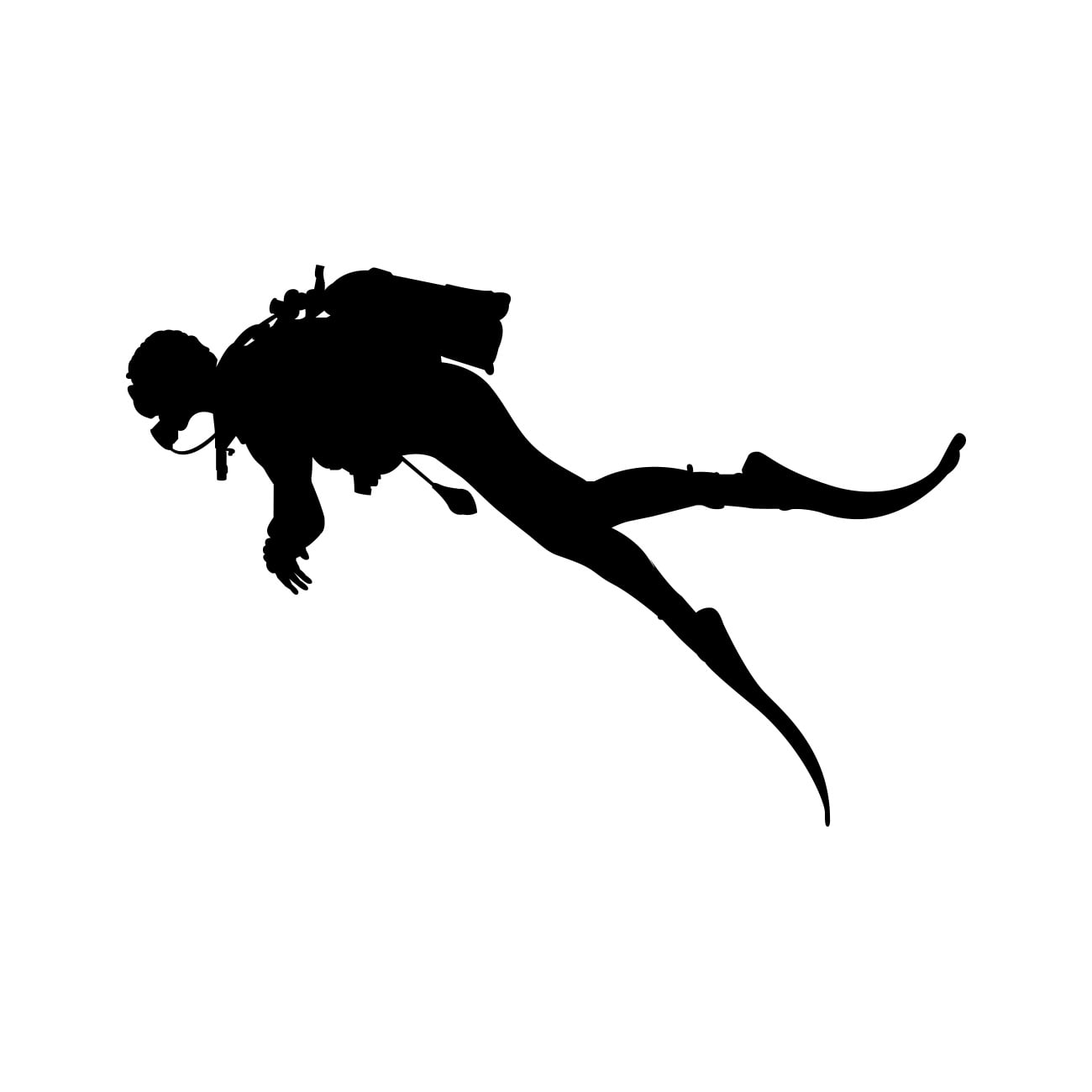 Octopus Scuba Flag Sticker Premium Die Cut Vinyl Diver Down Dive