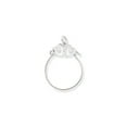 thumbnail image 1 of 10k White Gold Double Hearts on Top Holder for Charm, 1 of 3