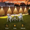 thumbnail image 3 of Hoyiours 8-Pack Solar Fence Lights Outdoor Waterproof, Up and Down Solar Wall Lights for Yard Patio Deck, Warm White, 3 of 9