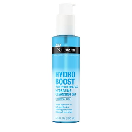 Neutrogena Hydro Boost Fragrance Free Foaming Face Wash, 5.5 fl. oz
