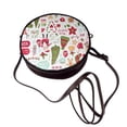 thumbnail image 4 of Lsque Snowflakes Santa Claus Pattern Shoulder Bag – Microfiber Leather Crossbody with Detachable Strap & Handle Ring, Waterproof & Durable, Elegant Everyday Carry, 4 of 5
