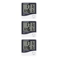 thumbnail image 4 of Matsuzay Mini termómetro digital Medidor de humedad Temperatura ambiente Interior LCD Despertador Higrómetro Type1 NO1, 4 of 6